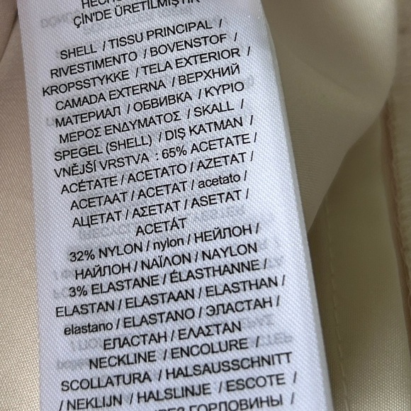 NWT Ralph Lauren Ivory Stretch Satin Bow Back Cocktail Dress $265.   Size 4 - Picture 9 of 9